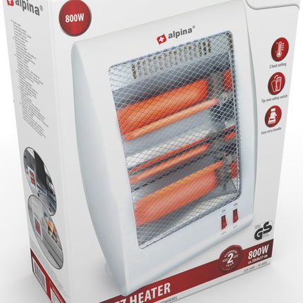 Alpina kompakt och bärbar elvärmare - 400W &amp; 800W