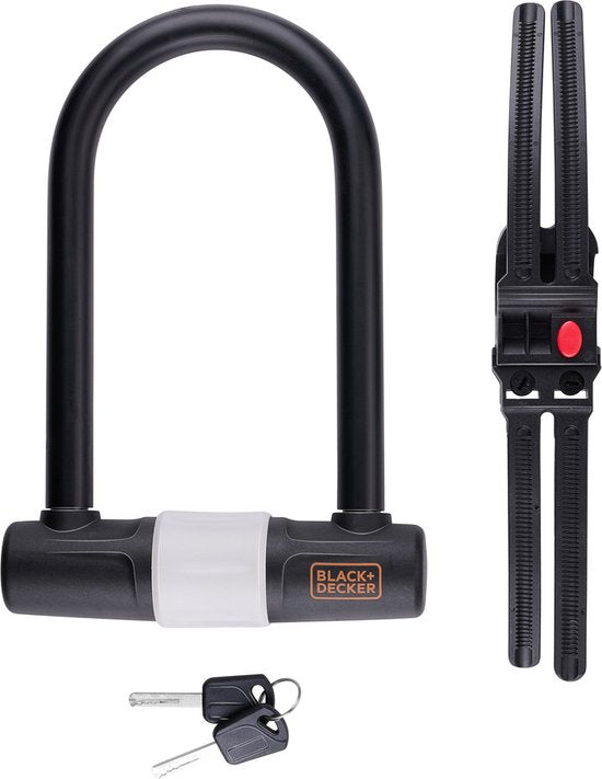 Black &amp; Decker U-Lock – Robust och säker för cykel, motorcykel och skoter
