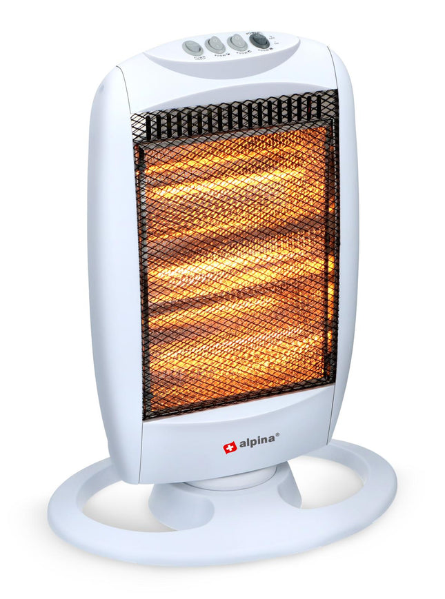 Alpina elektrisk halogenvärmare - 3 värmeinställningar - 1200W