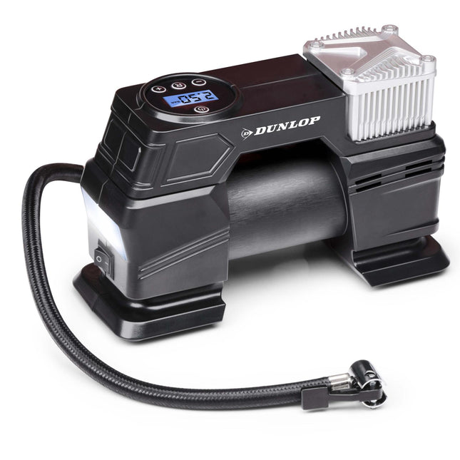 Dunlop digital luftkompressor och däckpump - 150 PSI / 10 BAR - 12V