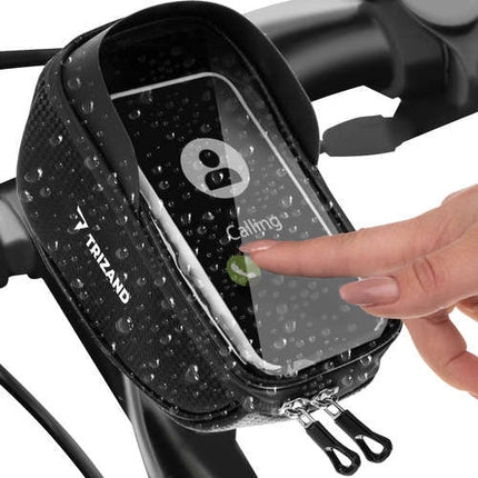 Cykelväska - Telefonförvaring med transparent material
