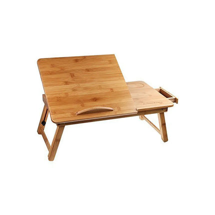 Sängbord i bambu med låda och mugghållare