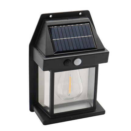Solar vägglampa med sensor