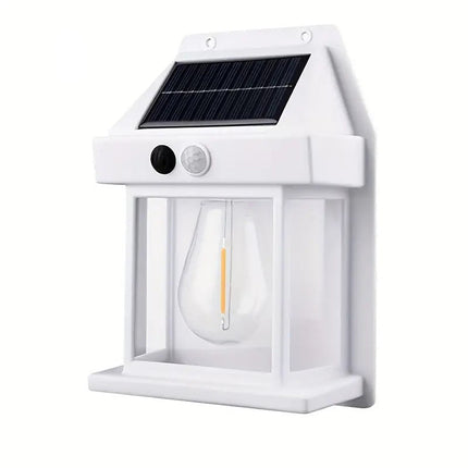 Solar vägglampa med sensor