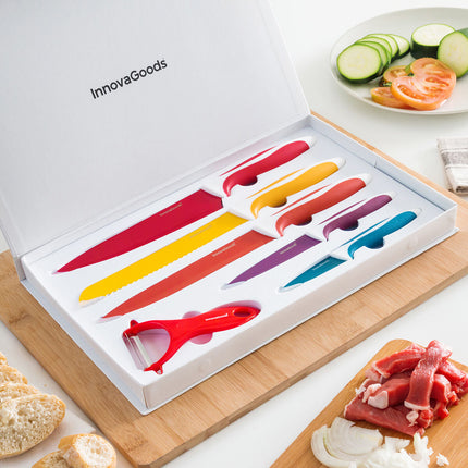 Keramiska knivar och skalare Knoolvs InnovaGoods 6 delar