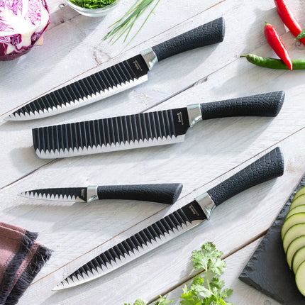 Knivset Black Shark Swiss·Q Namiutsu InnovaGoods 4 delar