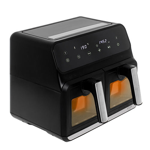 Avancerad Airfryer med dubbel låda och 10 program - 8 liter