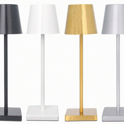 Sänglampa med Touch 3-stegs ljusinställning: varm, neutral, kall - USB-laddningsbar!