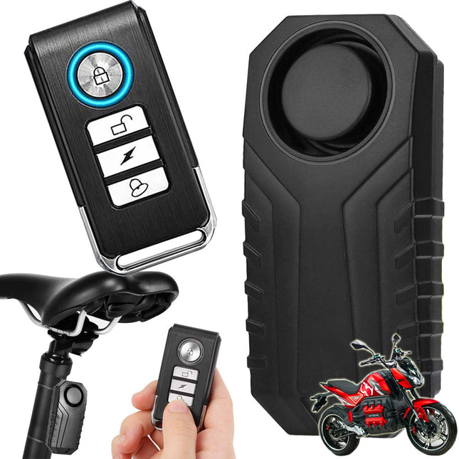 Högljutt cykel- och motorcykellarm - Stöldskydd med fjärrkontroll