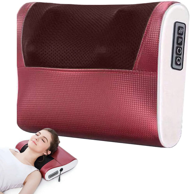 Multifunktionell massagekudde med 4 roterande massagehuvuden och infraröd uppvärmning