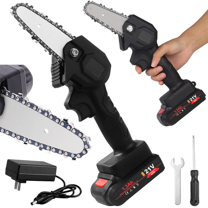 Mini batteridriven motorsåg 
