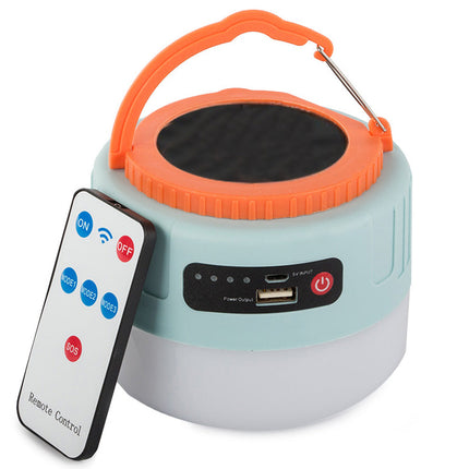 Soldriven lampa med powerbank