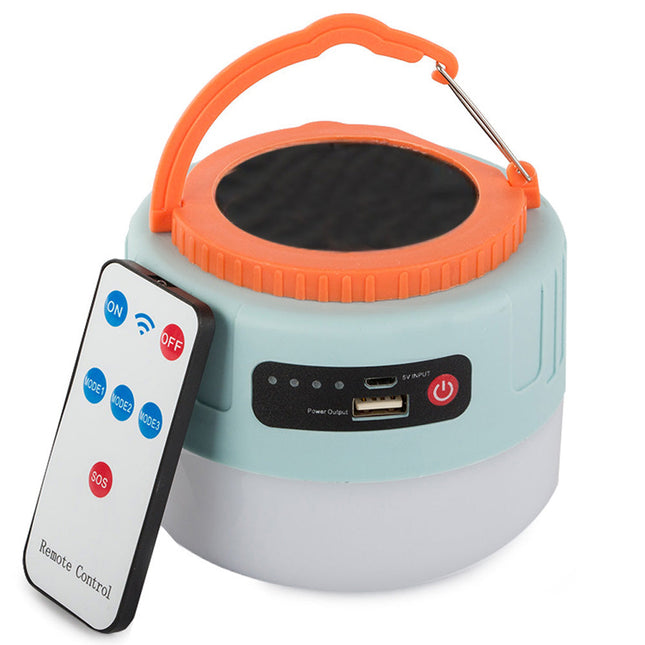 Soldriven lampa med powerbank