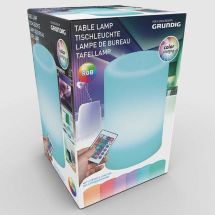 Grundig trådlös lampa - som kan lysa i alla möjliga färger inkl. fjärrkontroll