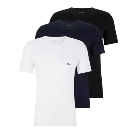 Hugo Boss T-shirts 3-pack_ vit/Navy/Svart 