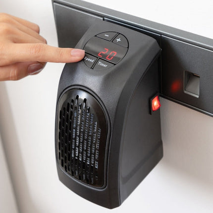 Mini keramisk värmare med stickpropp 400W