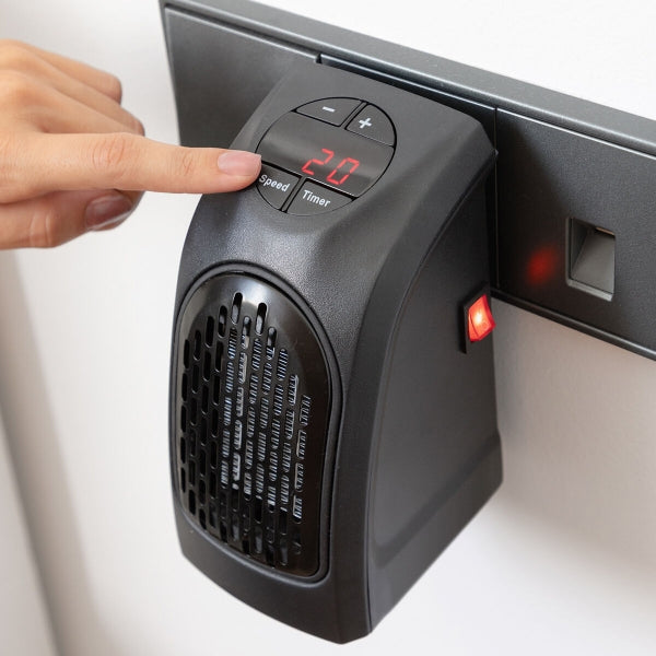 Mini keramisk värmare med stickpropp 400W