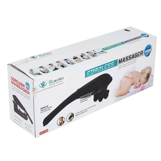 Universal vibrationsmassageapparat med 7 olika massagehuvuden
