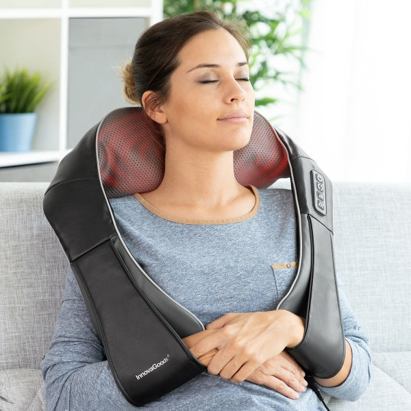 Nackmassageapparat med infraröd värmefunktion