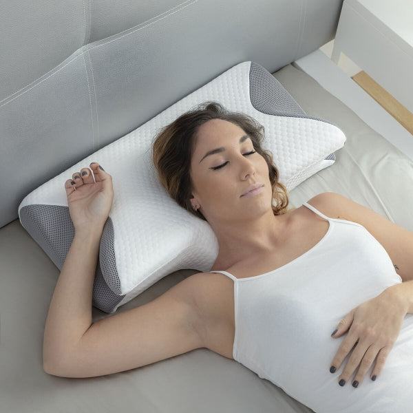 Ergonomisk kudde med Memory Foam för huvud och nacke 